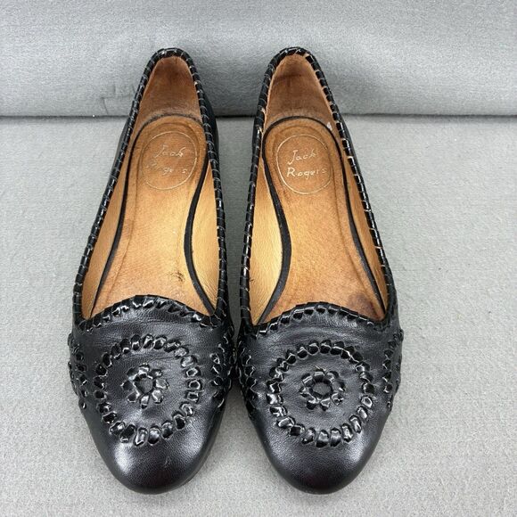 Jack Rodgers Waverly Black Shoes Women’s Size 6.5 - Picture 3 of 11
